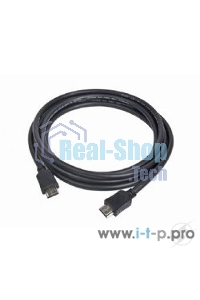 Кабель Cablexpert HDMI CC-HDMI4-15, 19M/19M, v2.0, медь, позол.разъемы, экран, 4.5м, черный, пакет