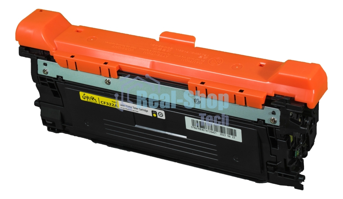 Картридж лазерный Sakura CF322A для HP Color LaserJet Enterprise M680dn, M680f, M680z, желтый, 16 500 к.