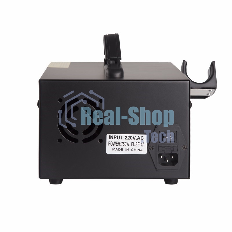 Паяльная станция Rexant, 2 в 1: паяльник+термофен, с ЖК дисплеем, 100-480 °С