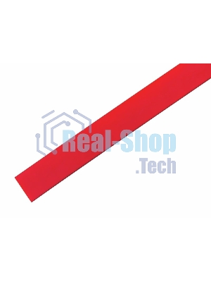 Термоусаживаемая трубка Rexant 18,0/9,0 мм, красная, упаковка 50 шт. по 1 м
