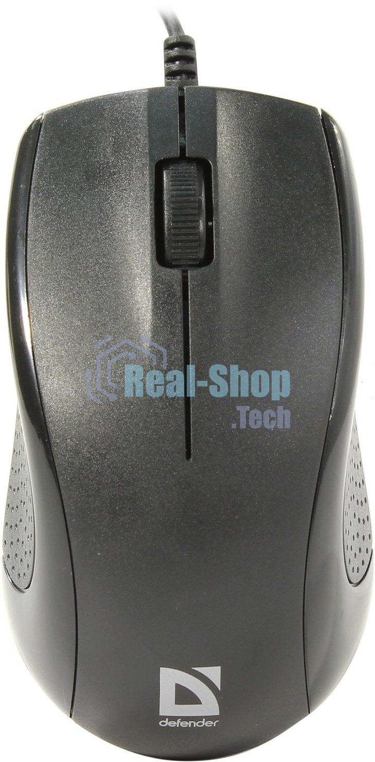 Мышь проводная Defender Optimum MB-160 черный, 1000 dpi, USB, кнопки - 3