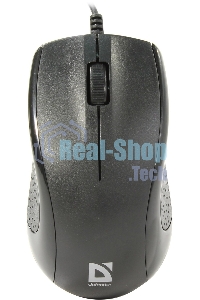 Мышь проводная Defender Optimum MB-160 черный, 1000 dpi, USB, кнопки - 3