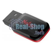 Флешка USB Netac U197 (NT03U197N-008G-20BK), 8Gb, USB 2.0, R/W 25/10, черный/красный
