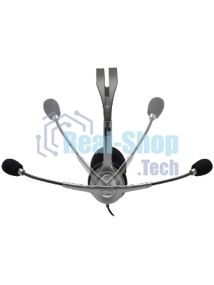 Гарнитура проводная Logitech Headset H110 grey (981-000472/981-000271)