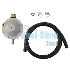 Комплект для подключения газового гриля с регулятором давления РДСГ 1-1,2 под шланг с внутренним диаметром 9 мм