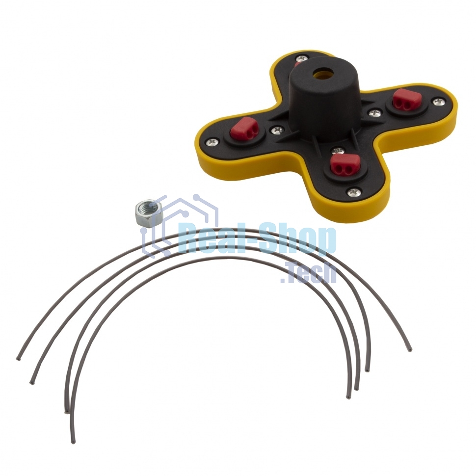 Головка триммерная универсальная гайка Denzel М10х1,25 левая 96362