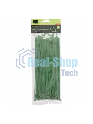Хомуты Сибртех, 250 х 3,6 мм, пластиковые, зеленые, 100 шт. 45513