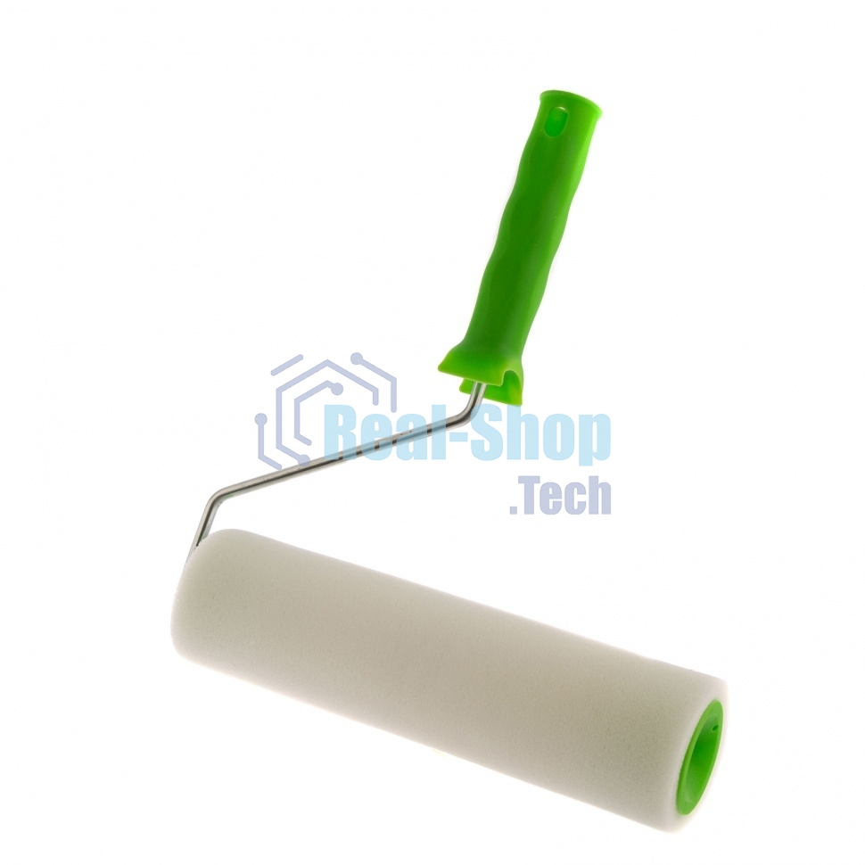 Валик Сибртех Поролон с ручкой, 250 мм, D 48 мм, D ручки 6 мм