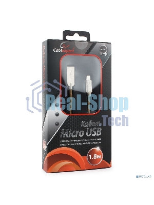 Кабель USB2.0 Cablexpert CC-P-mUSB02Gd-1.8M, AM/microB, серия Platinum, длина 1.8м, золотой, блистер