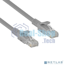 Патч-корд Exegate UTP-RJ45-RJ45-5e-CU-30M-GY, UTP, cat.5e, 30м, медь, серый