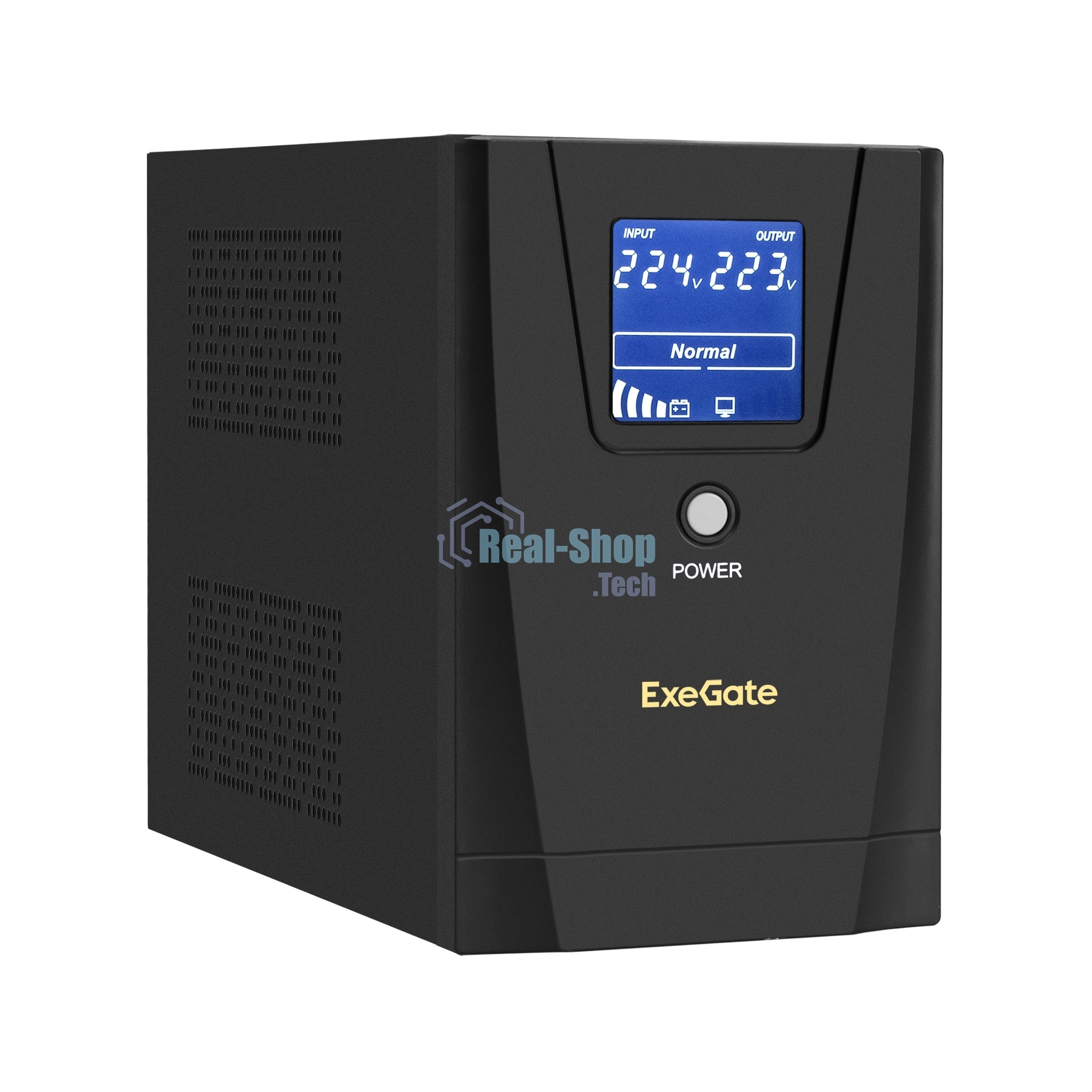Источник бесперебойного питания ExeGate SpecialPro Smart LLB-1200.LCD.AVR.2SH.3C13.USB 1200VA/750W, LCD, AVR, 2*Schuko+3*C13, USB, съемн.кабель, металлический корпус, черный