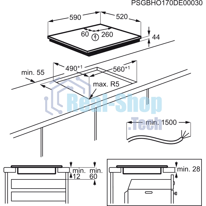 Индукционная варочная панель Electrolux LIV63431BW независимая, белый
