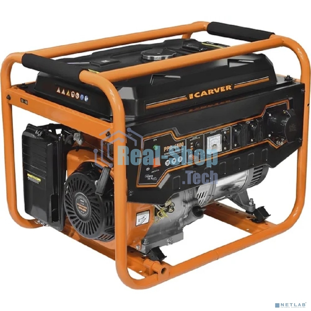 Электрогенератор бензиновый Carver PPG-6500, 5.5 кВт, 74 дБ, 79 кг