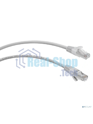 Шнур коммутационный Cabeus, Cat.5e, экр., F/UTP, RJ45/RJ45, PVC, AWG24 10м, серый