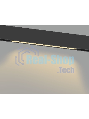 Трековый светильник GL2320 BK черный IP20 10W 3CCT 3000/4200/6400K 48V 200*10*37