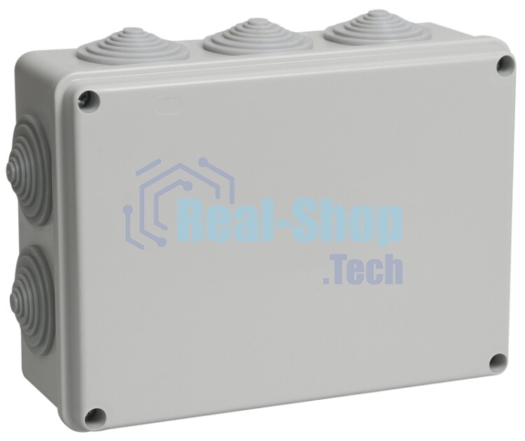 Коробка распаячная ОП 190х140х70 IP55 КМ41244 RAL7035 (10 гермовводов) IEK UKO11-190-140-070-K41-55
