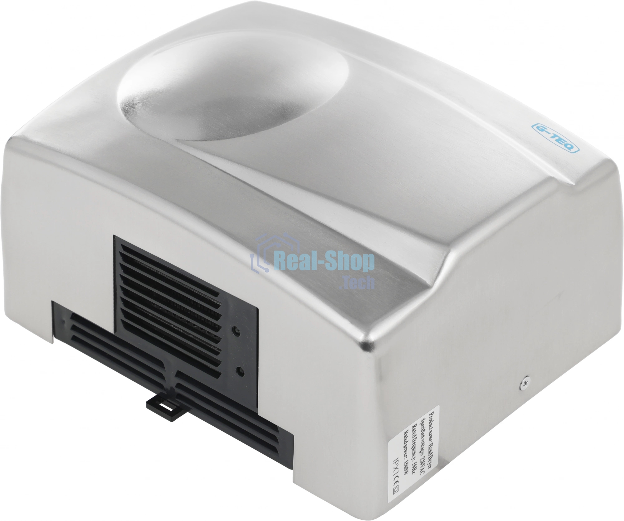 Сушилка для рук G-TEQ 8828 MC 1500Вт 16м/сек металл хром