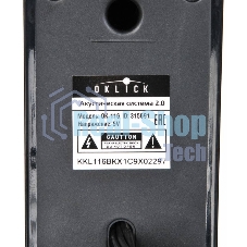 Акустическая система Oklick OK-116 2.0 черный 6Вт