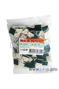 Площадка самоклеящаяся Rexant 20х20 мм, белая, упаковка 100 шт.