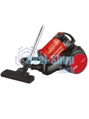 Пылесос Centek CT-2524 черный/красный, 420/2300 Вт, уборка сухая, пылесборник контейнер, 2 л