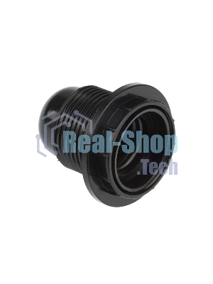 Патрон карболитовый Rexant с кольцом Е27 черный c этикеткой