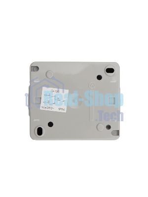 Выключатель двухклавишный Kranz INDUSTRIAL открытой установки, IP54 серый