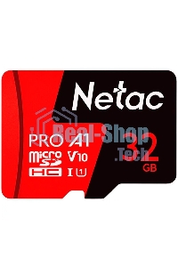 Флеш карта MicroSD card Netac P500 Extreme Pro 32Gb, retail version w/o SD adapter