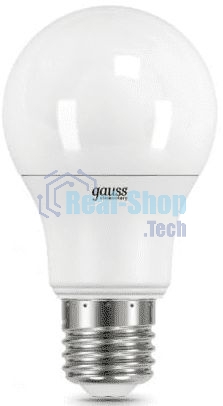 Лампа светодиодная Gauss Elementary 7Вт цок.: E27 груша 220B 6500K св. свеч. белый хол. A60 (упак.: 10 шт)