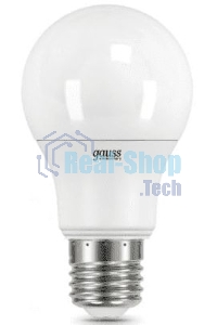 Лампа светодиодная Gauss Elementary 7Вт цок.: E27 груша 220B 6500K св. свеч. белый хол. A60 (упак.: 10 шт)