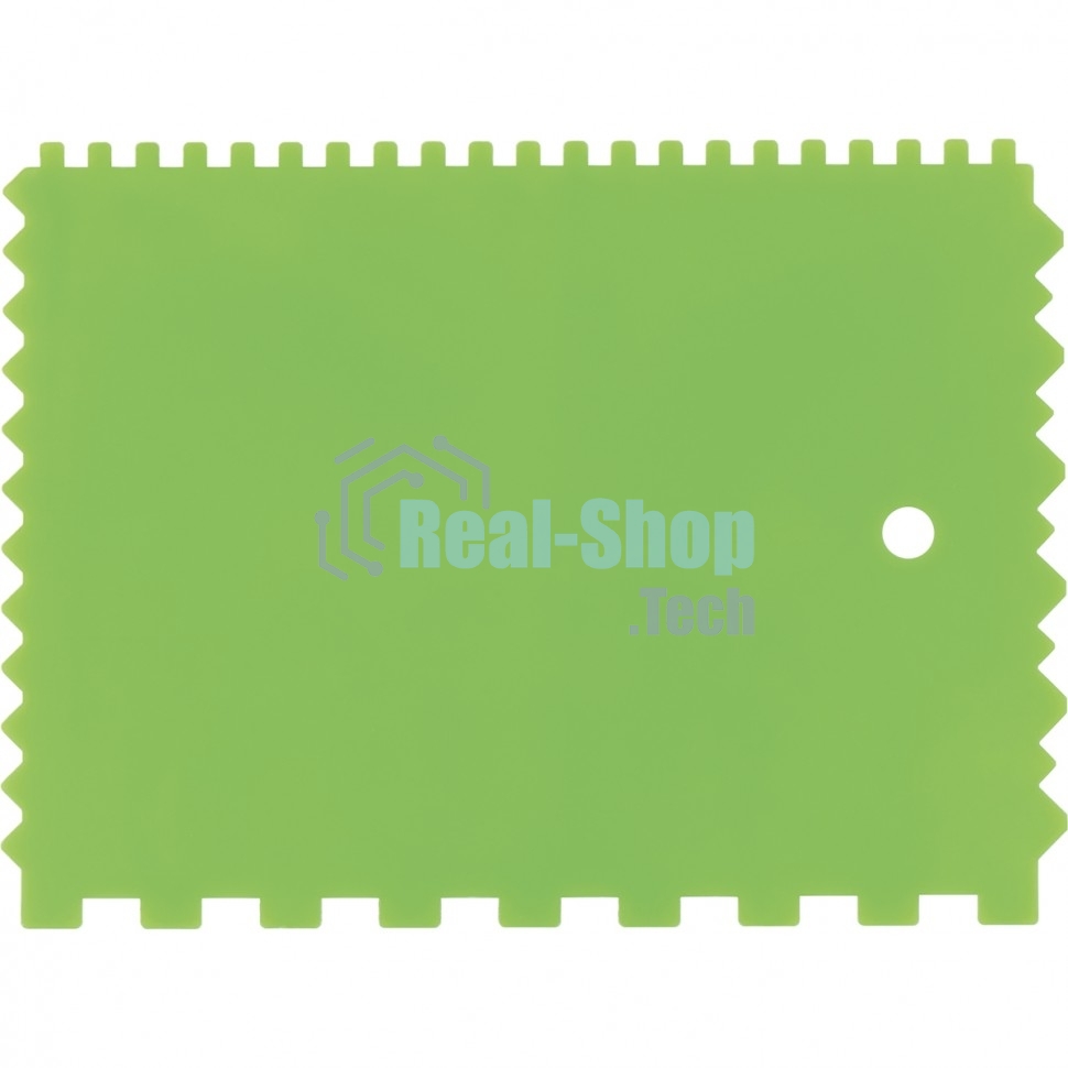 Шпатель для клея Сибртех, пластмассовый, 130х170 мм, зубчатый