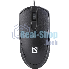 Мышь проводная Defender Trace MB-989 черный, 1000 dpi, USB, кнопки - 3