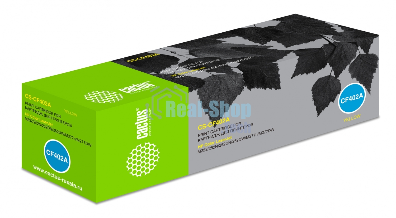 Картридж лазерный Cactus CS-CF402A желтый (1400 стр.) для HP CLJ M252/252N/252DN/252DW/M277n/M277DW