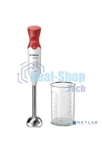 Блендер погружной Bosch MSM64110 450Вт белый/красный