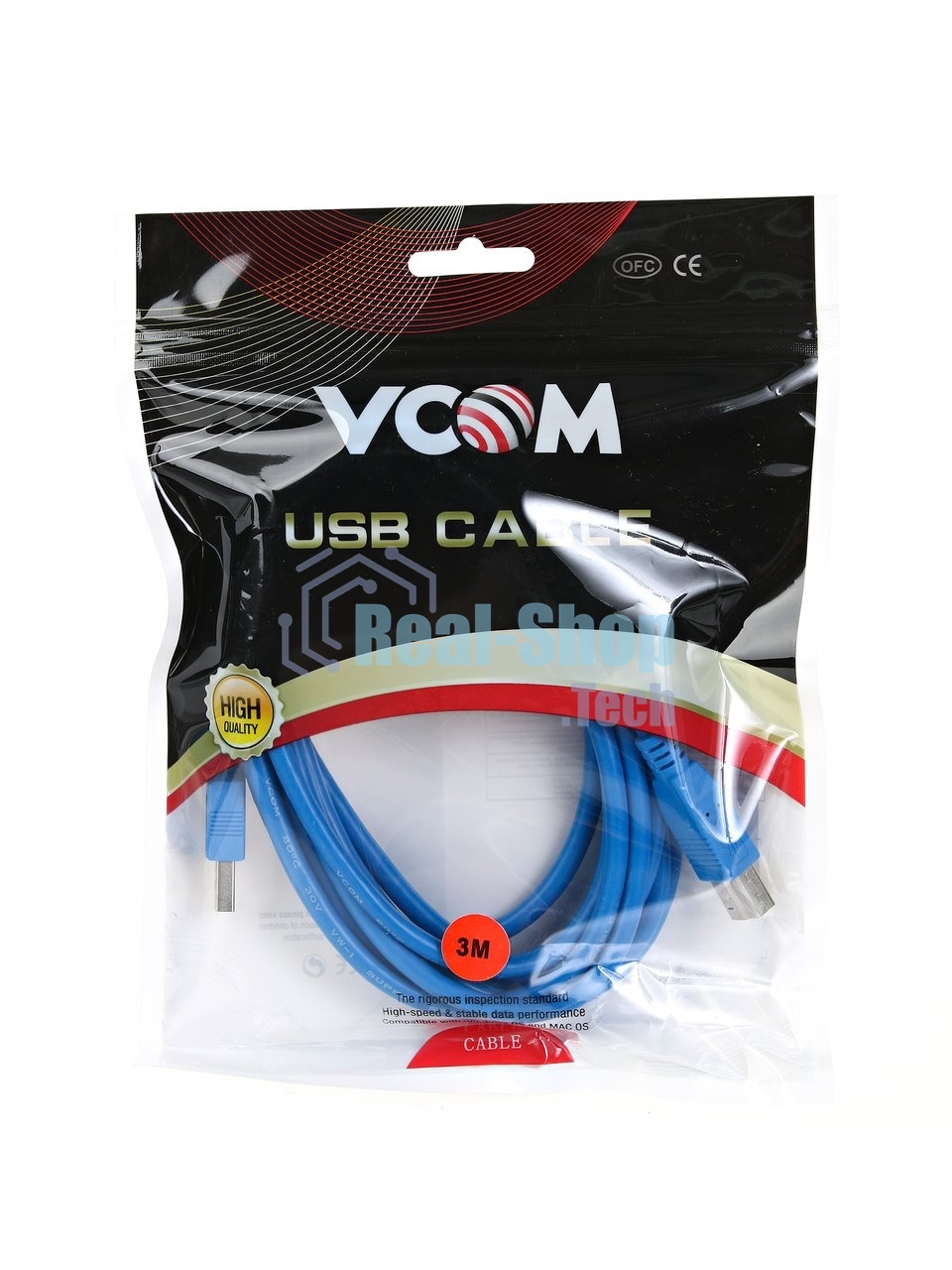 Кабель соединительный VCOM USB3.0 Am/Bm 3 м (VUS7070-3M)