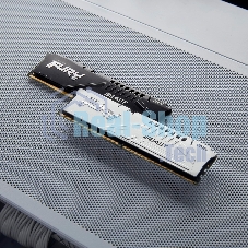 Оперативная память Kingston Fury Beast, DDR5, 32Gb (1x32GB), 5200MHz, CL40, DIMM, радиатор, белый