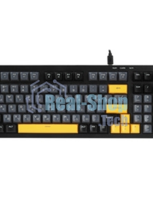 Клавиатура проводная Ritmix RKB-598BL Gray серый-голубой