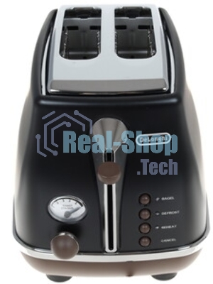 Тостер DeLonghi CTOV2103.BK черный, 900 Вт, 2 слота