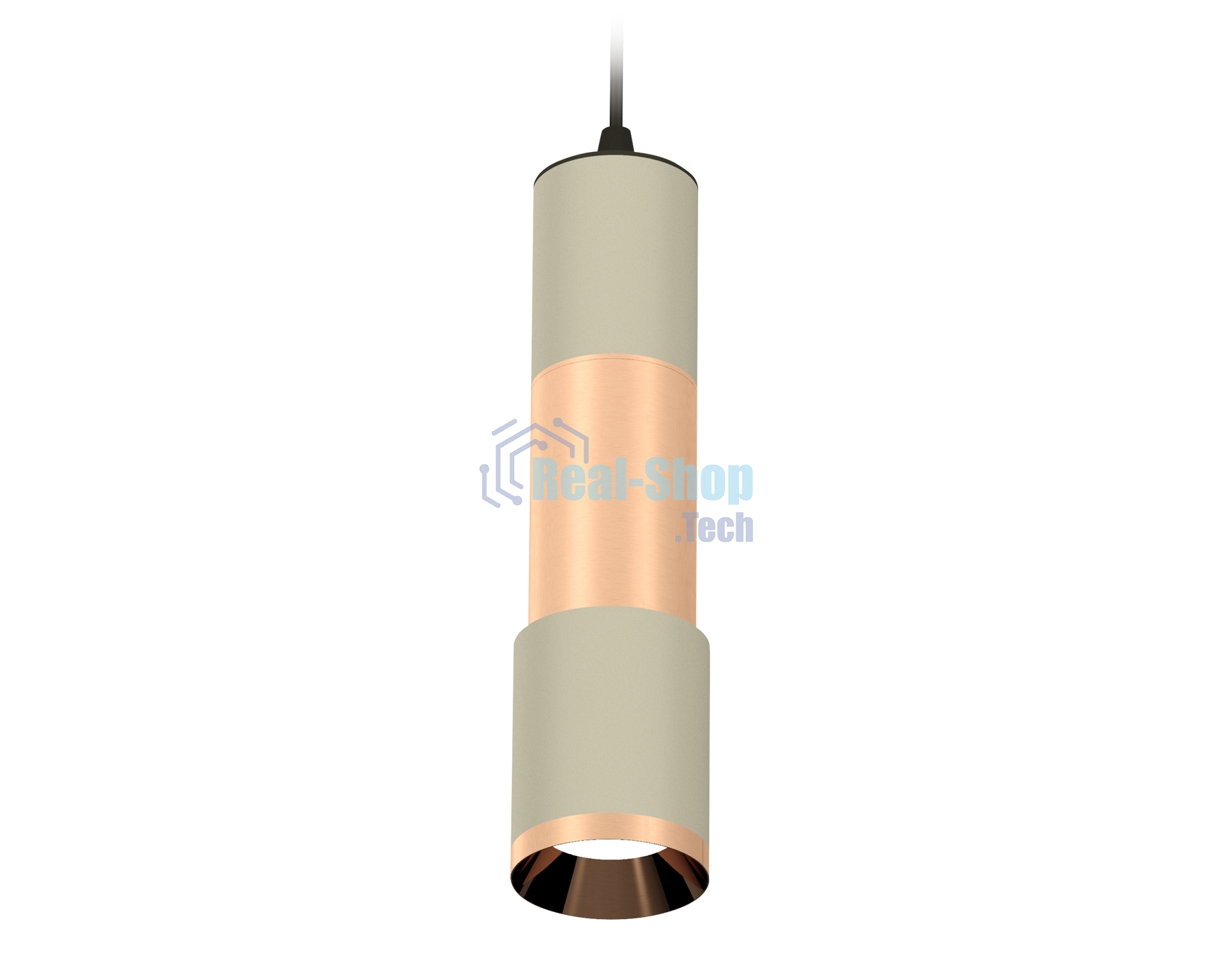 Светильник Ambrella Light XP7423060 SGR/PPG серый песок/золото розовое полированное MR16 GU5.3