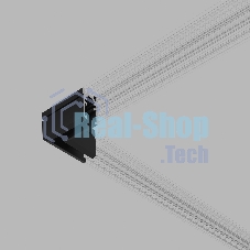 Mini Magnetic Коннектор угловой для накладного шинопровода (черный) 85179/00