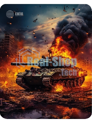 Коврик для мыши Cactus CS-MP-D04M Burning tank 300x250x3мм