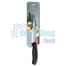Нож кухонный Victorinox Swiss Classic (6.8003.15B) стальной разделочный лезв.150мм прямая заточка черный блистер Нож кухонный Victorinox Swiss Classic (6.8003.15B) стальной разделочный лезв.150мм прямая заточка черный блистер