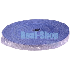 Хомут-липучка TWT шириной 20 мм, 30 м, синий