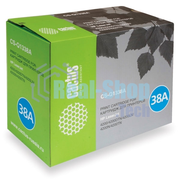 Тонер Картридж Cactus CS-Q1338A черный для HP 4200/4200DTN/4200LN/4200N/4200TN (13000 стр.)