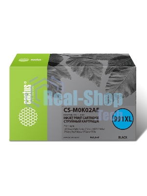 Картридж струйный Cactus CS-M0K02AE (991XL) черный (465 мл) для HP PageWide755dn;MFP774dn/779dn;Pro750dw/772dn