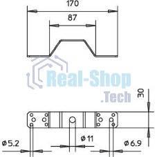Соединитель-перемычка(опора) 288/DIN OBO 5320712