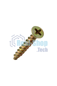 Саморез оконный Kranz острый, 4.1х30, желтый цинк, короб (500 шт./уп.)