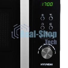 Микроволновая печь Hyundai HYM-D3001 черный, 20 л, 700 Вт, переключатели - сенсор, поворотный механизм