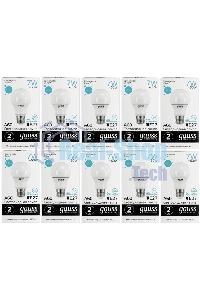 Лампа светодиодная Gauss Elementary 7Вт цок.: E27 груша 220B 6500K св. свеч. белый хол. A60 (упак.: 10 шт)