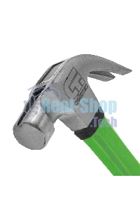 Молоток-гвоздодер Сибртех, 450г, с магнитом, фибергласовая обрезиненная рукоятка