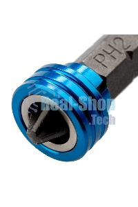 Бита Gross 11456 PH 2x50 мм с ограничителем и магнитом, для ГКЛ, S2